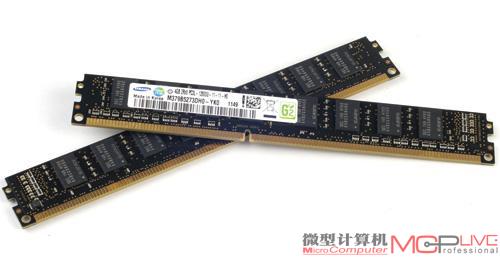 三星绿色节能内存条 DDR3L 1600Mbps 4GB×2