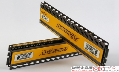 延迟时间短 英睿达DDR3 1600 4GB套装